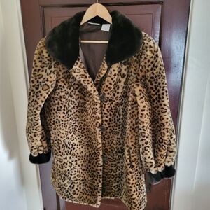 Faux Leopard Jacket
